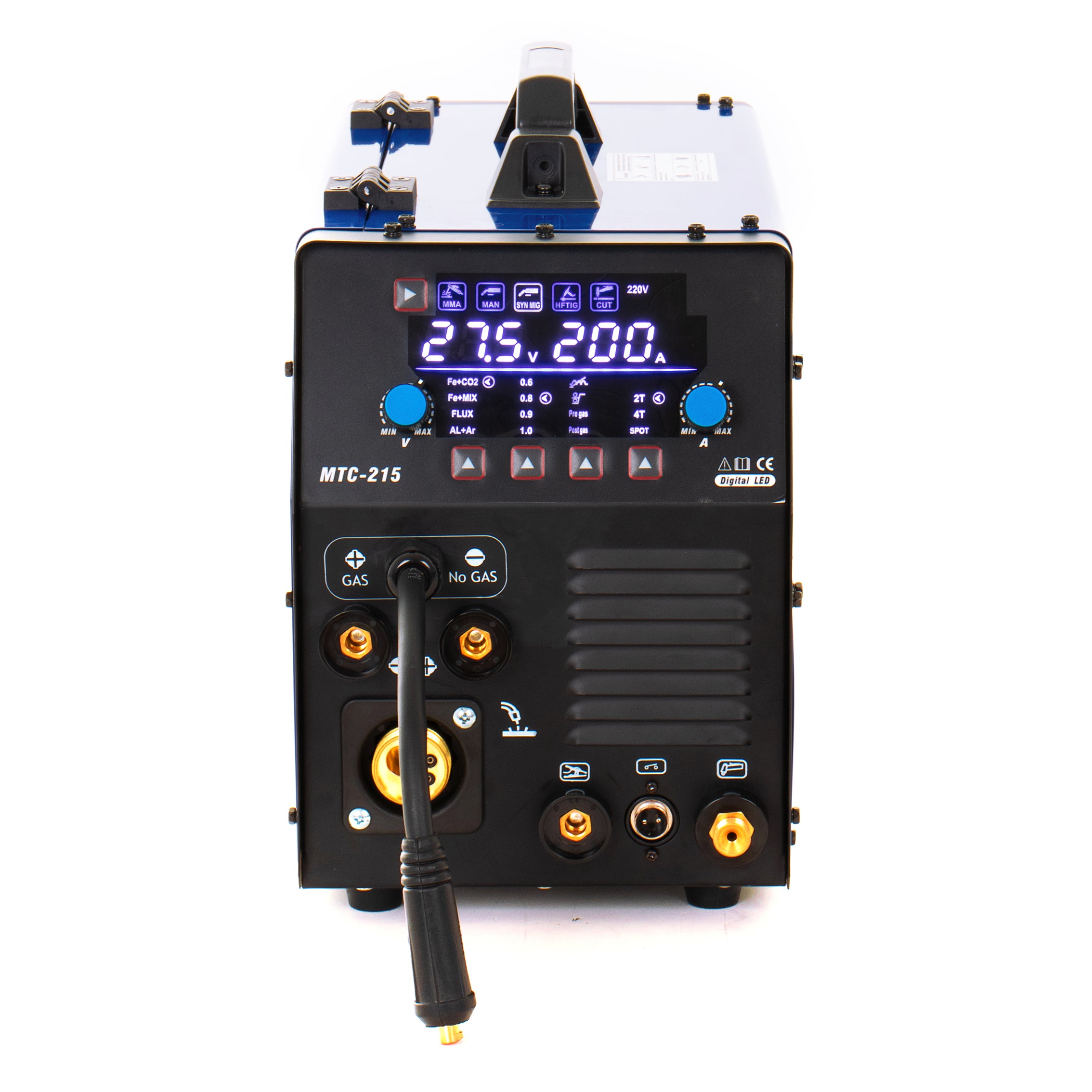 MTC-215 5-in-1 With MIG, Flux Cored Wire Welding,HF TIG, CUT and MMA Multi-Functional Welder & Cutter