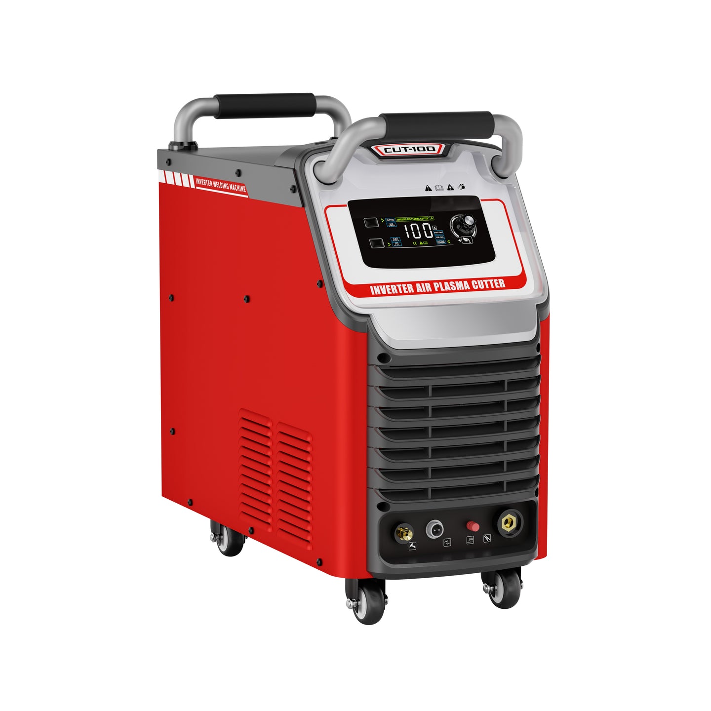 Haxiaoer HXC550D Plasma Cutter 100/240V, 55 Amp Non-Touch Pilot Arc Plasma Cutter Machine, Large LED Display, 2T/4T And Post Flow, 15mm Maximum Cut, For Beginners DIY