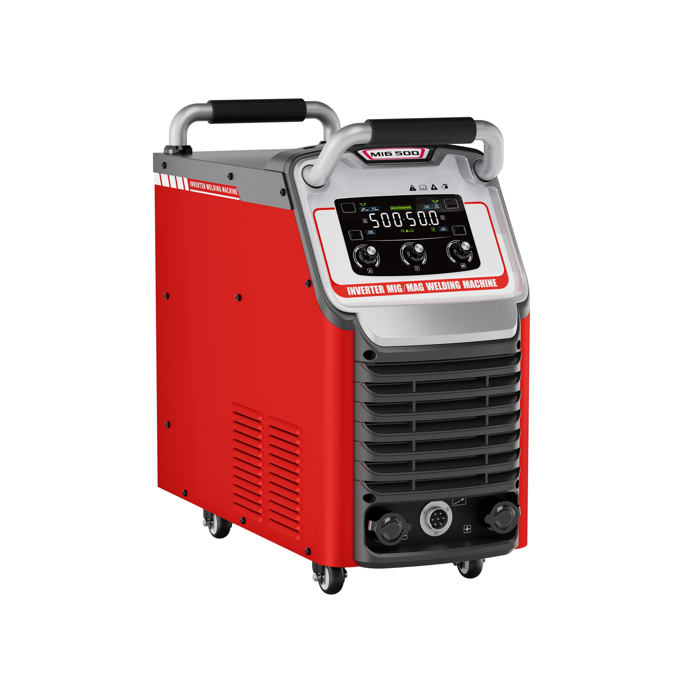 MIG-500 IGBT Inverter double module MIG Welder  3-in-1  Gas MIG/MAG/Gasless Flux Core MIG/Stick welding Machine